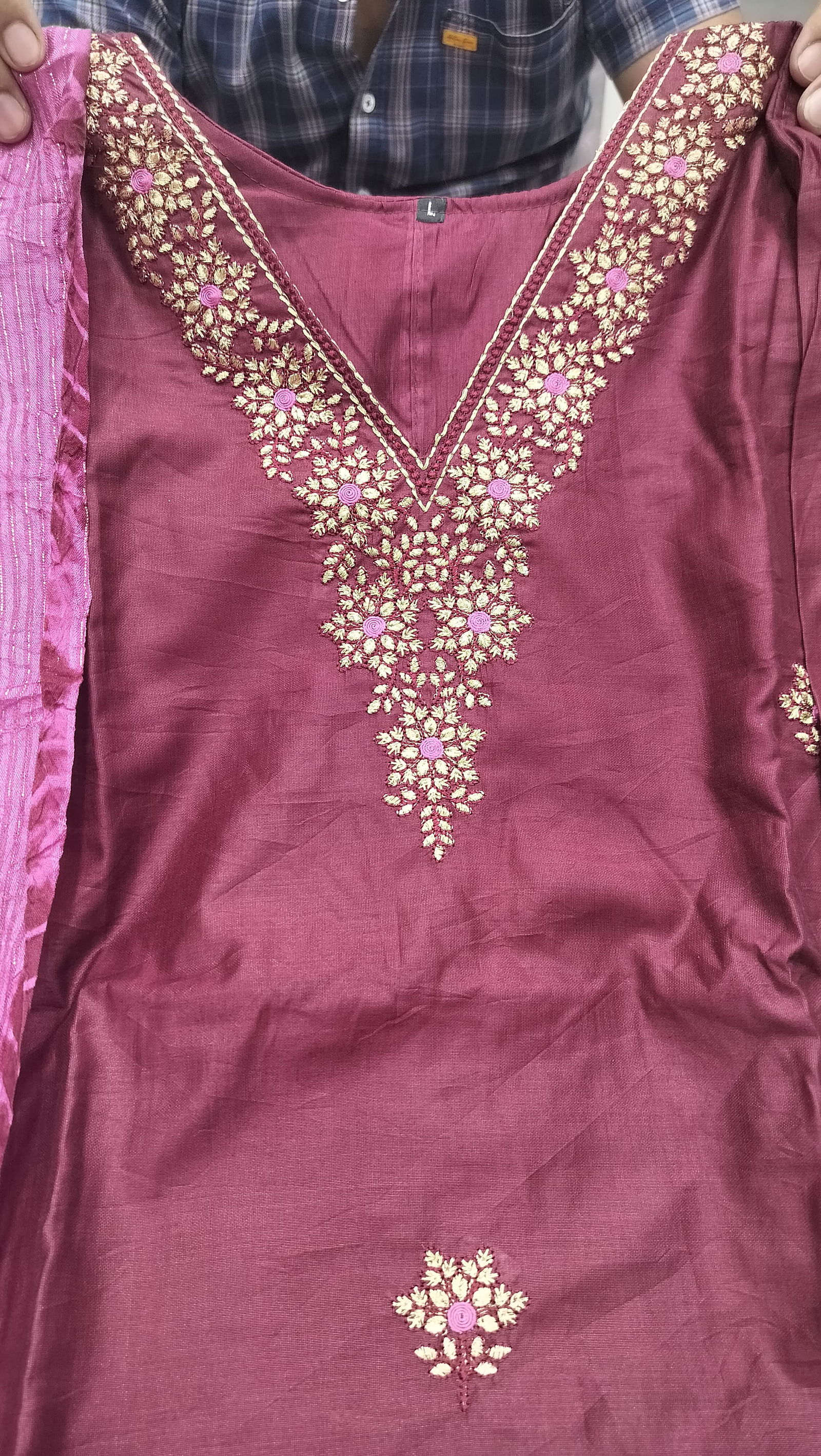 Virat Designer V Neck Kurti With Bottom Dupatta Catalog